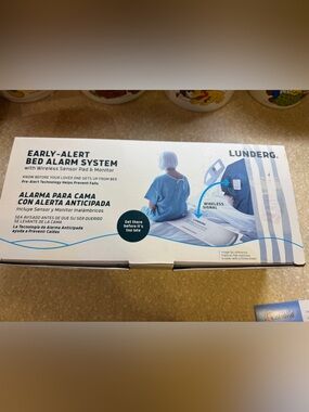 Lunderg Early-Alert Bed Alarm System - White/Blue